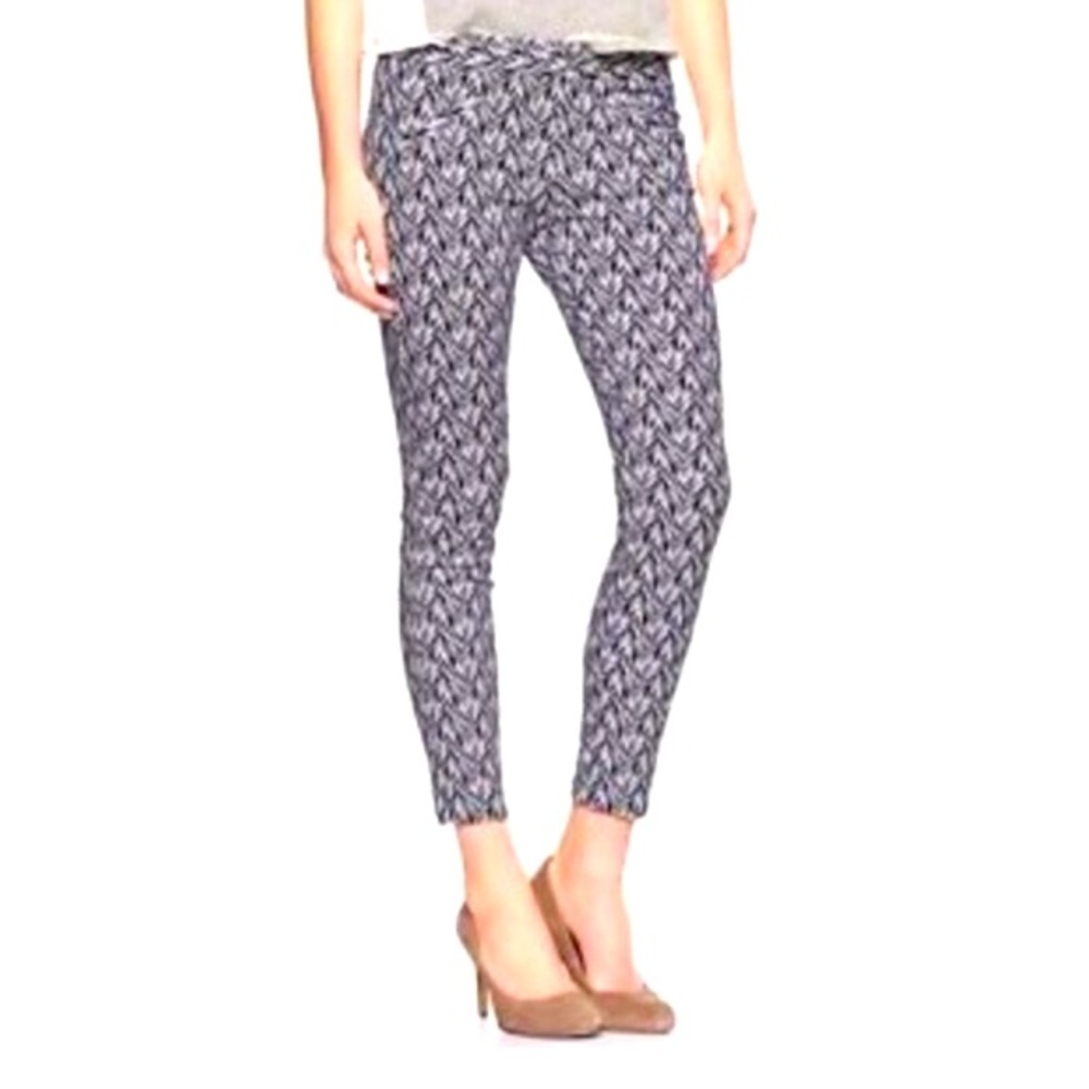 GAP Ultra skinny midnight chevron bi stretch pants